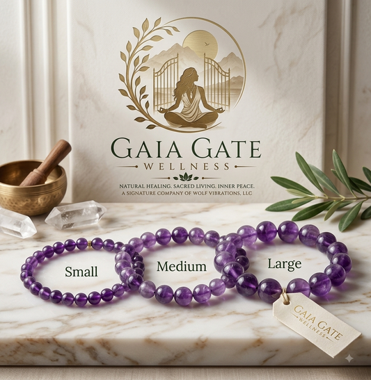Amethyst💜 Gaia’s Little Guardians™ Kids Gemstone Bracelet Collection
Gemstones for growing hearts, confident voices, and curious minds. 🌎✨