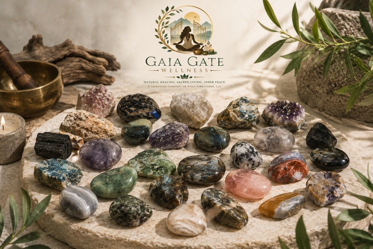 Polished Gaia Tumble Stones | Multi-Chakra Healing & Grounding