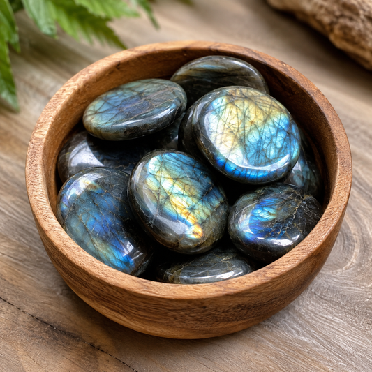 Canadian Tumbled Labradorite

Third Eye & Crown Chakra Crystal • Approximately 1.5–2 Inches • Ethically Sourced from Canada