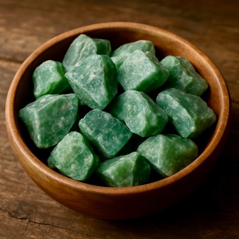 Raw Green Aventurine Rough Chunks (1.5") – Heart Chakra Healing Stone