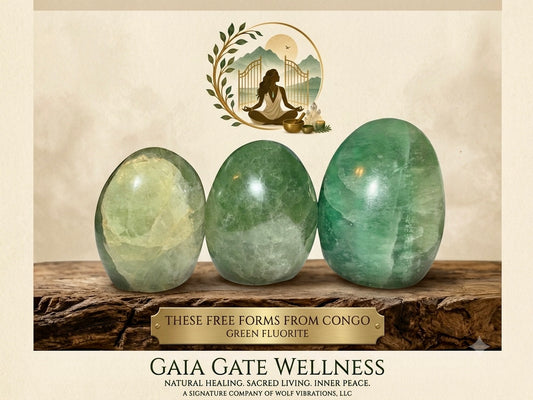 Congolese Green Fluorite Freeform Stones -Heart Chakra Energy