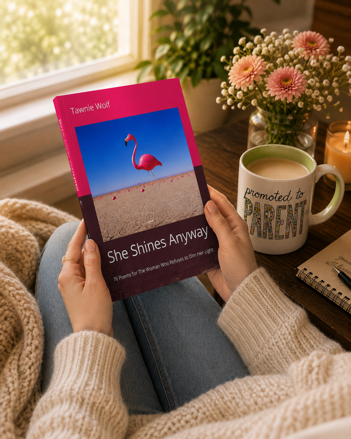 She Shines Anyway: 76 Poems for The Woman Who Refuses to Dim Her Light by, Tawnie Wolf