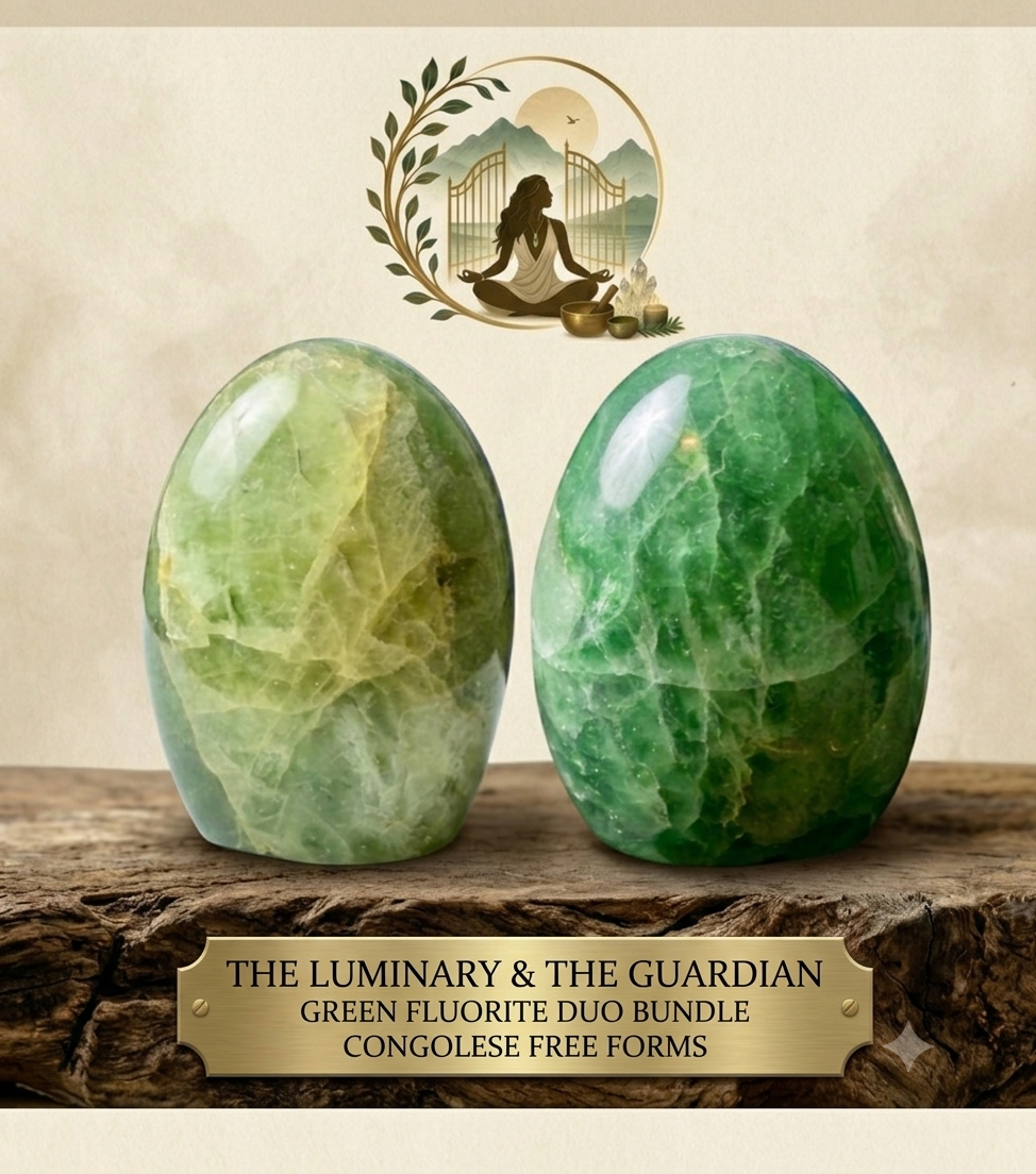 Congolese Green Fluorite Freeform Stones -Heart Chakra Energy