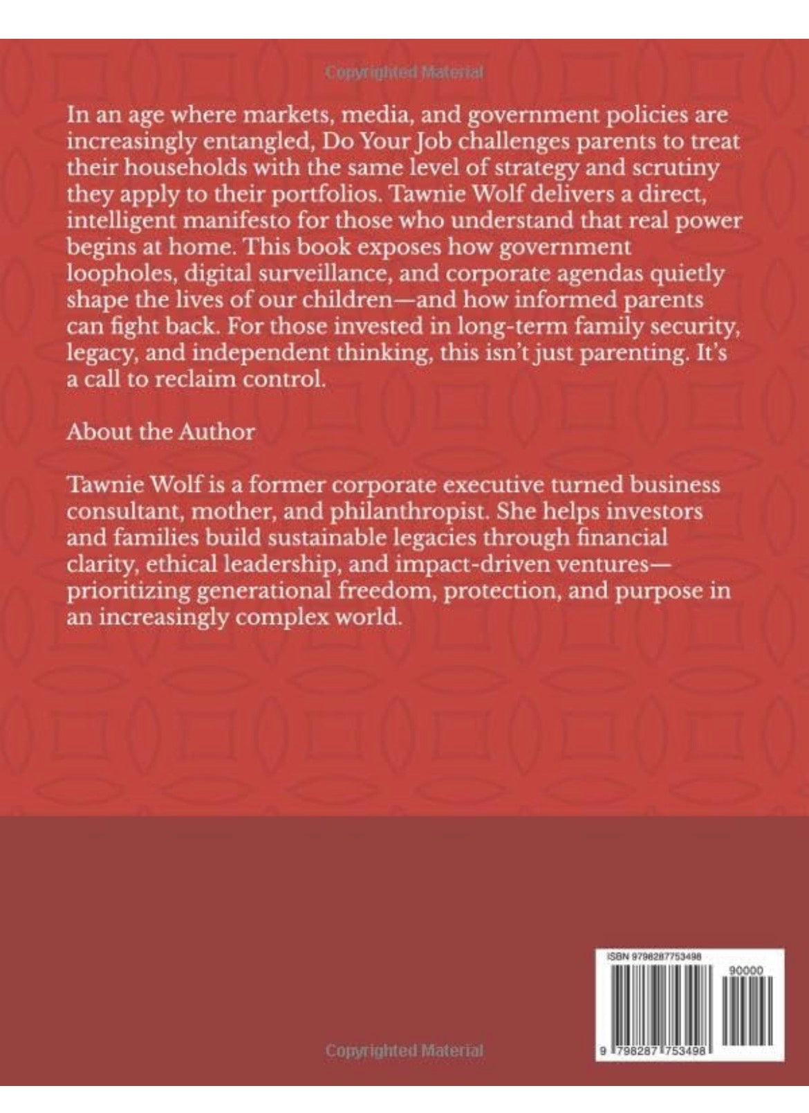 Do Your Job: A Parent’s Manifesto to Protection, Privacy, and Power

By Tawnie Wolf