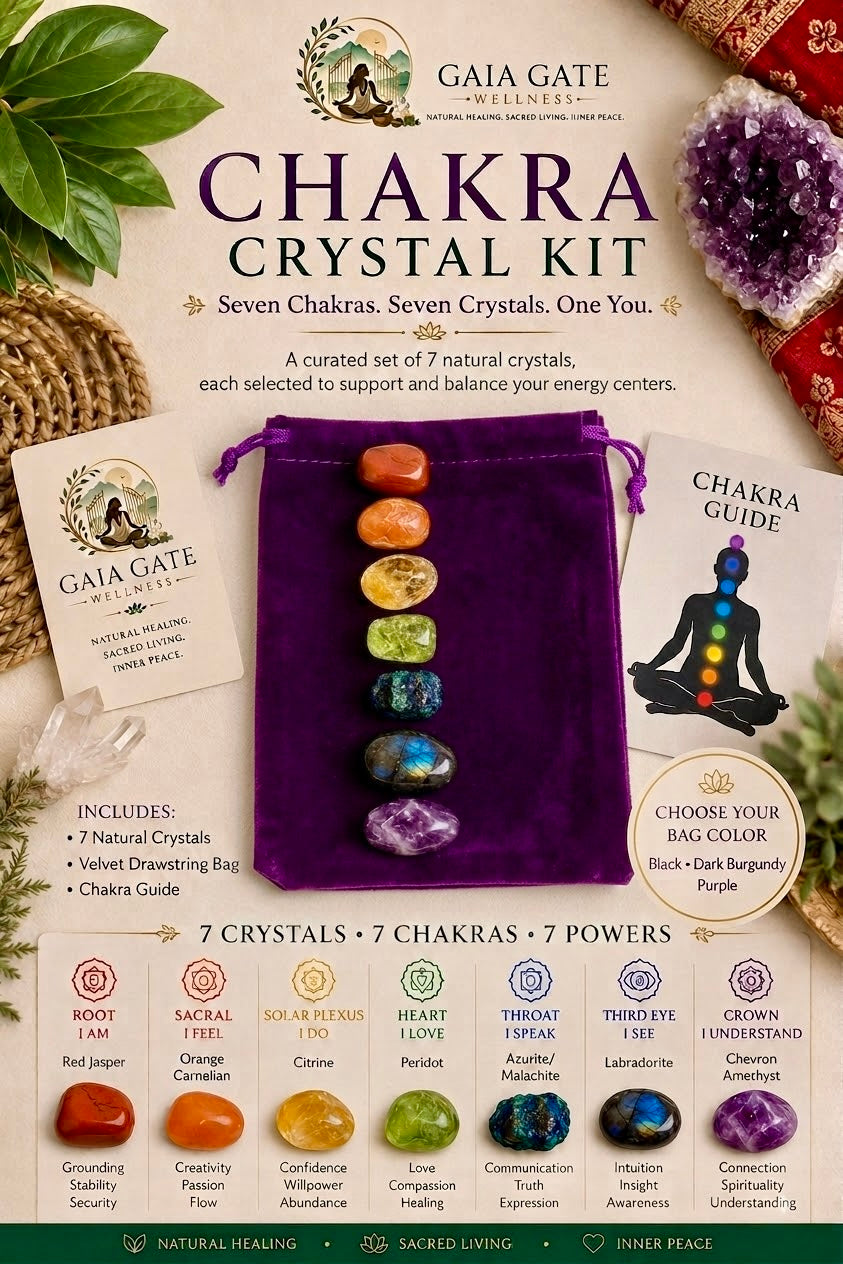 Chakra Crystal Kit | Seven Chakras, Seven Crystals, One You