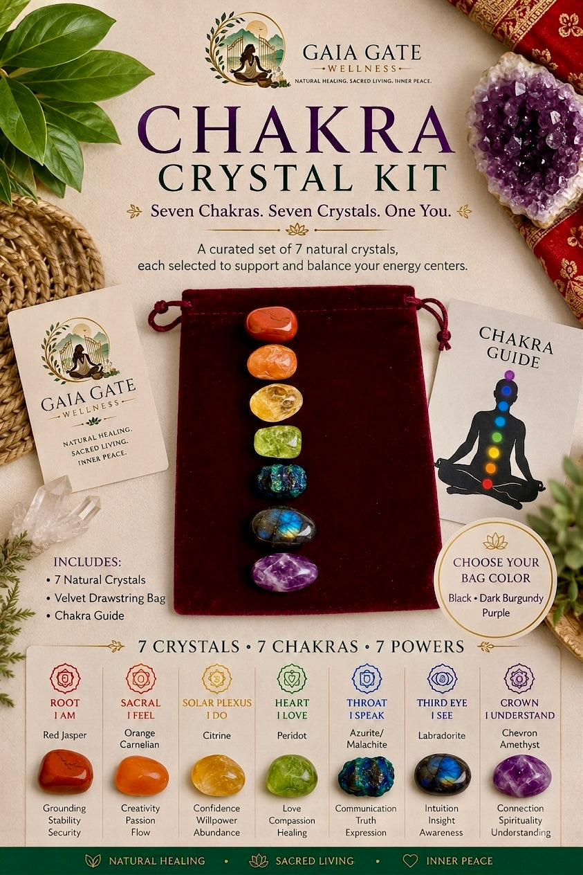 Chakra Crystal Kit | Seven Chakras, Seven Crystals, One You