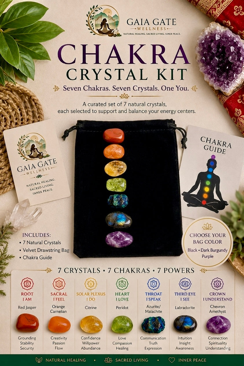 Chakra Crystal Kit | Seven Chakras, Seven Crystals, One You