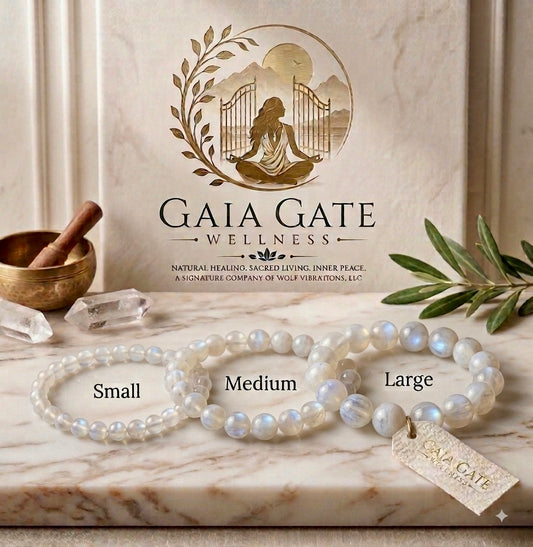 Sacred Earth™ Moonstone Gemstone Bracelet

Intuition. New beginnings. Inner reflection. 🌙✨