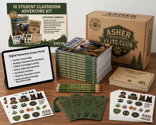 Asher the Chief Ranger Classroom Adventure Kit

Inspire a Classroom of Young Leaders, Explorers, and Lifelong Learners