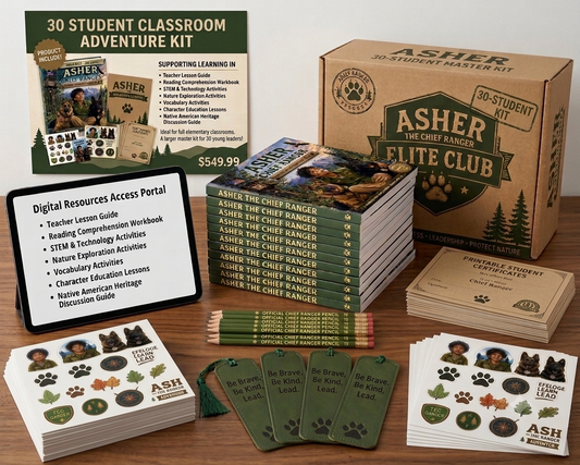 Asher the Chief Ranger Classroom Adventure Kit

Inspire a Classroom of Young Leaders, Explorers, and Lifelong Learners