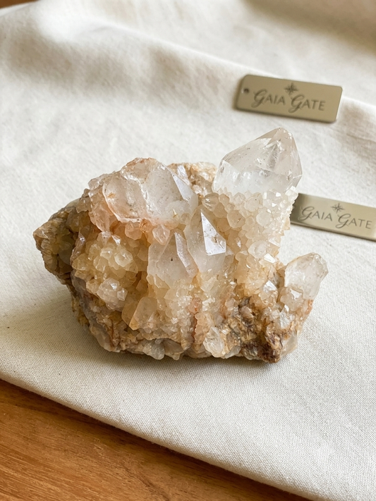 Gaia Gate Wellness Raw Congo Candle Quartz Cluster | Third Eye & Crown Chakra Celestial Crystal | High Vibration Sacred Wisdom Specimen