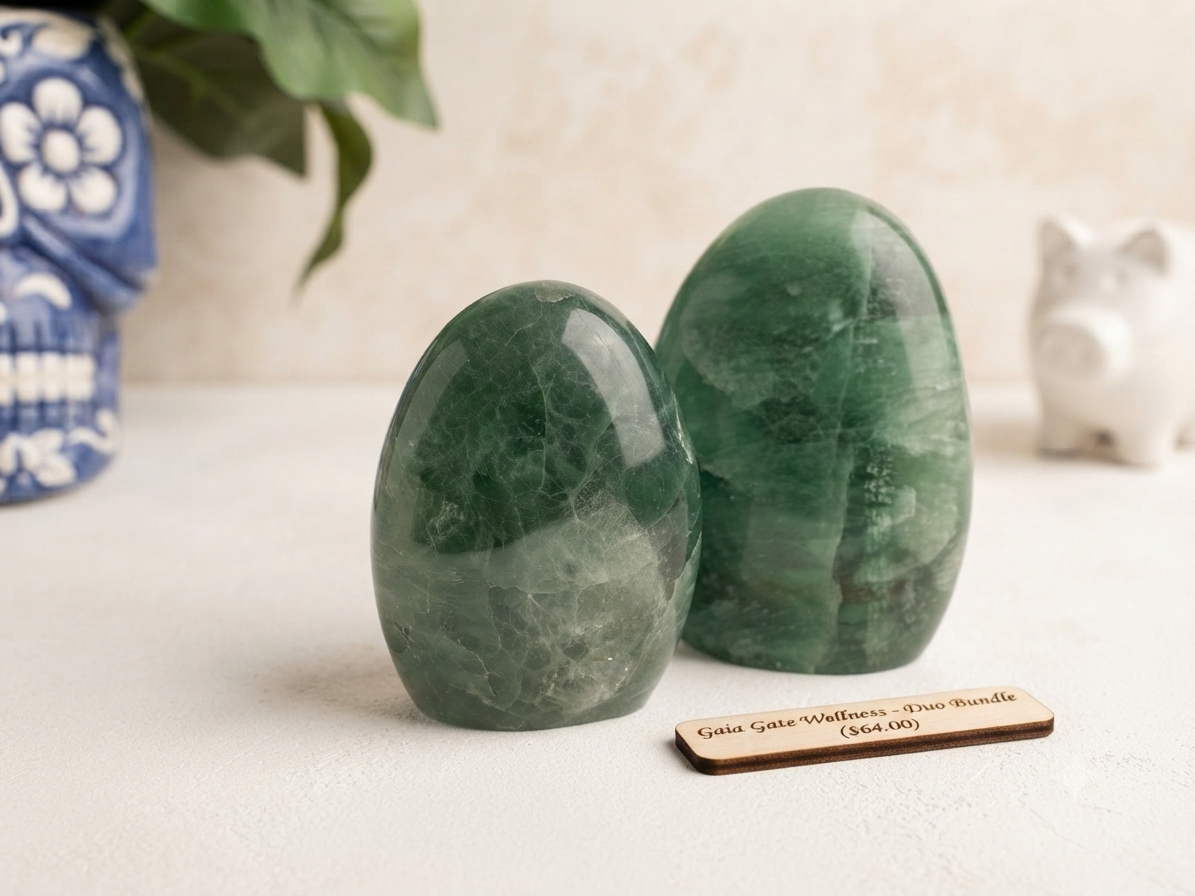 Congolese Green Fluorite Freeform Stones -Heart Chakra Energy