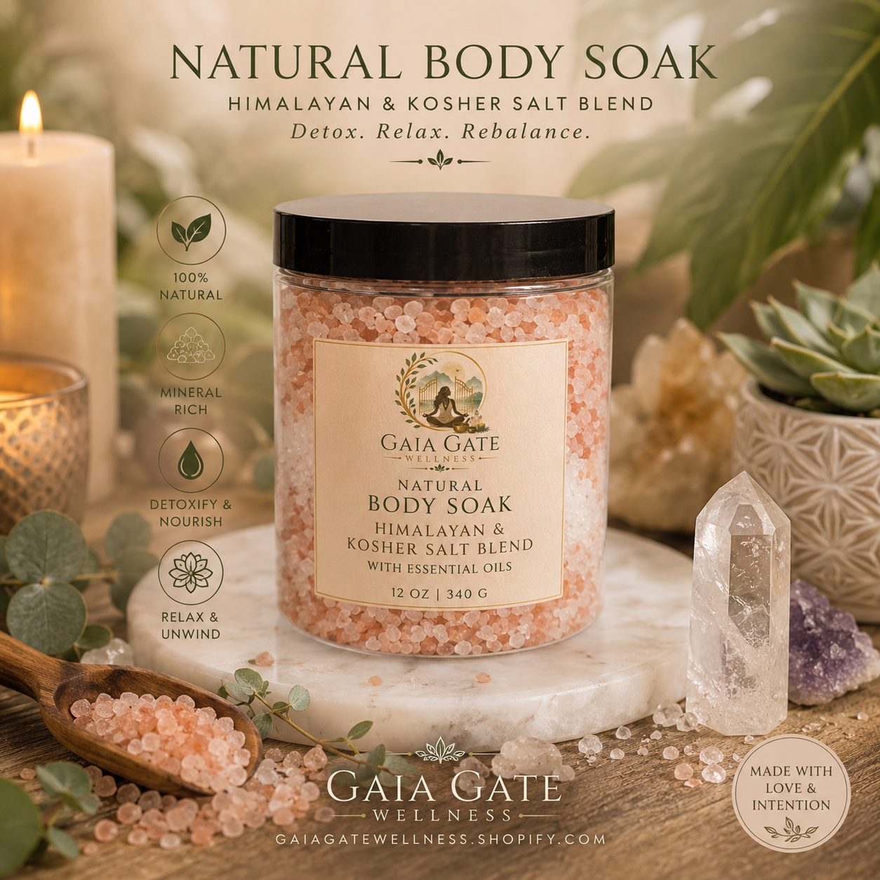 Gaia Gate Wellness  | Custom  Earth & Glow Natural Minerals