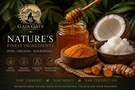 🌿 Gaia Gate Wellness Turmeric Facial Mask Collection