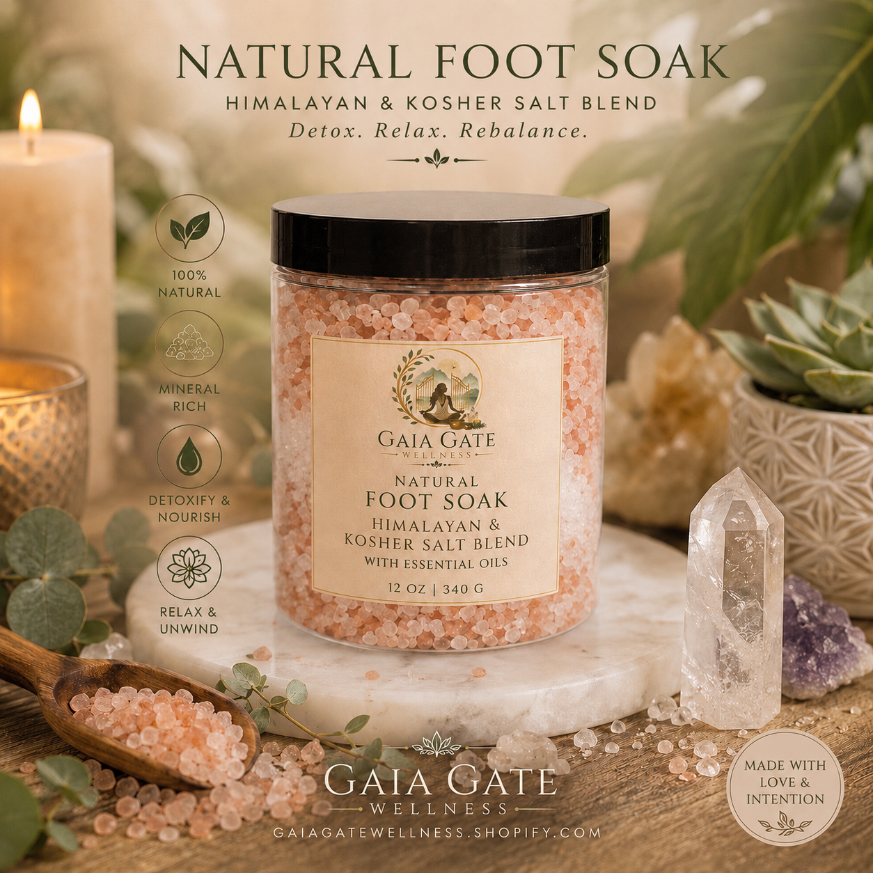 Gaia Gate Wellness  | Custom  Earth & Glow Natural Minerals