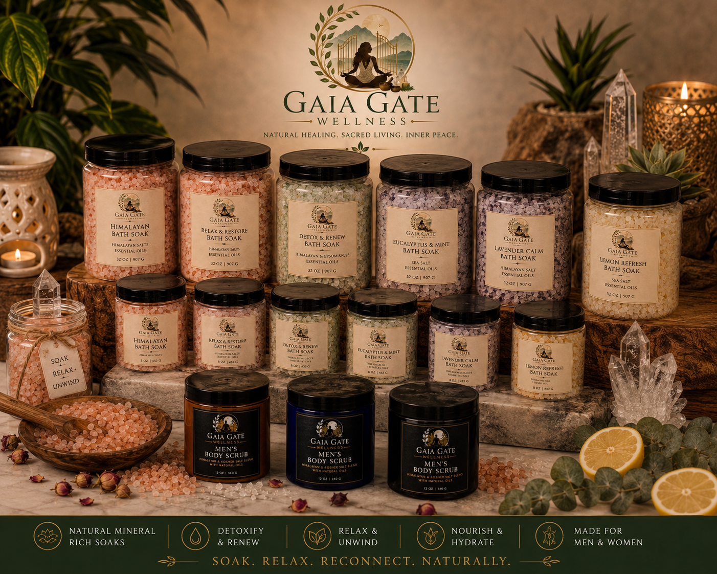 Gaia Gate Wellness  | Custom  Earth & Glow Natural Minerals