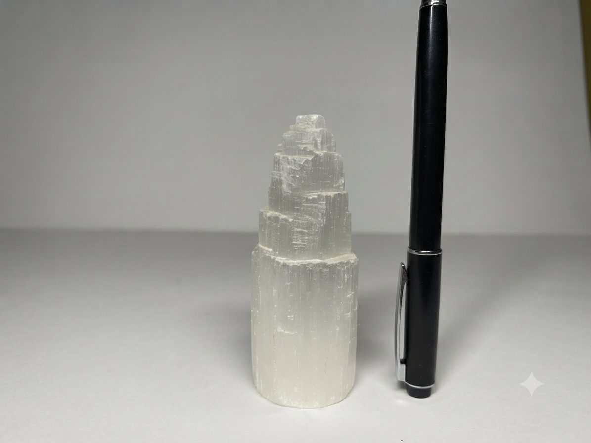 Natural Gypsum (Satin Spar / Selenite) Towers