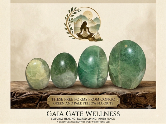 Congolese Green Fluorite Freeform Stones -Heart Chakra Energy