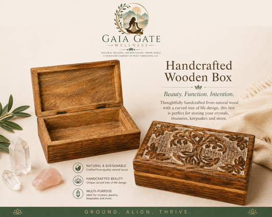 Premium Handcrafted Tree of Life Wooden Keepsake Box