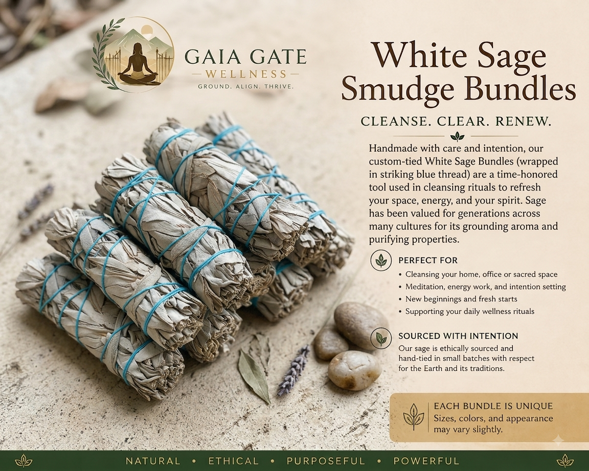 White Sage Cleansing Bundle

A traditional botanical for intentional spaces, reflection, and renewal