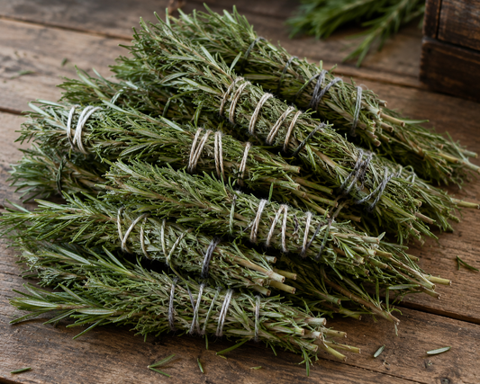 Garden Grown Rosemary Botanical Bundle

Fresh from the Gaia Gate Wellness garden. Naturally dried. Hand wrapped with intention.