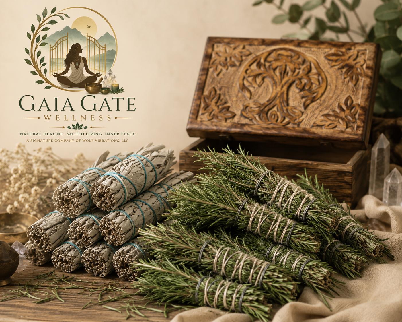 White Sage + Garden Grown Rosemary Botanical Pairing

Two botanicals. One intentional ritual. Rooted in nature. Prepared with care