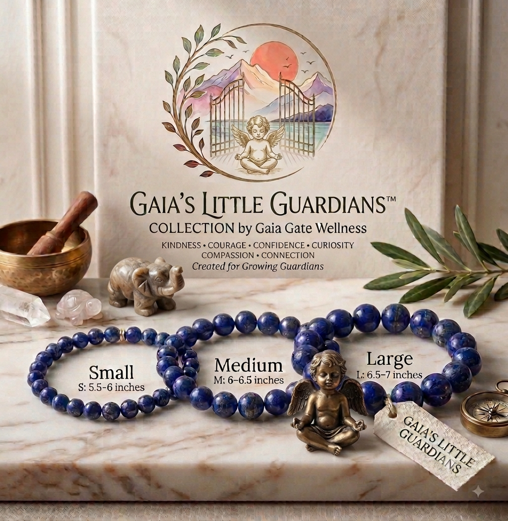 Lapis Lazuli 💙 Gaia’s Little Guardians™ Kids Gemstone Bracelet Collection

Gemstones for growing hearts, confident voices, and curious minds. 🌎✨