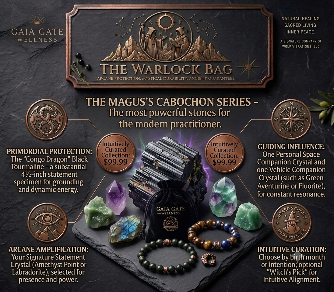 🖤 The Warlock Bag™


A Wizard’s Crystal Companion for the Modern Man