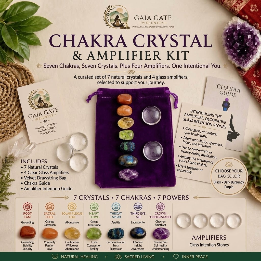 Chakra Crystal Kit | Seven Chakras, Seven Crystals, One You
