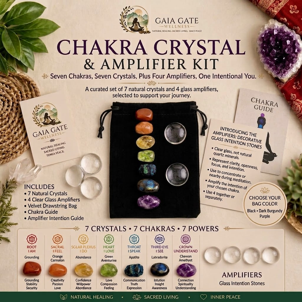 Chakra Crystal Kit | Seven Chakras, Seven Crystals, One You