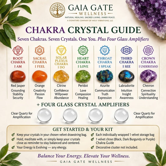 Chakra Crystal Kit | Seven Chakras, Seven Crystals, One You